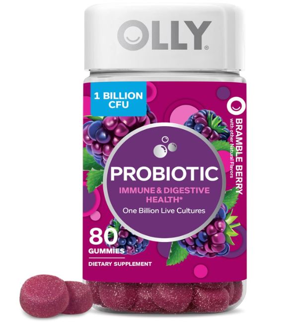 OLLY Probiotic Gummy, Bramble Berry